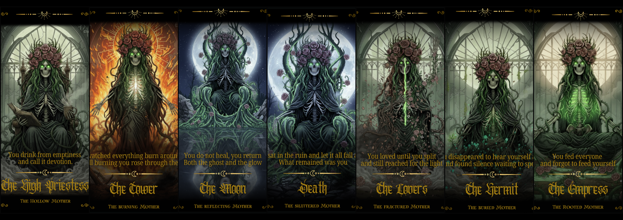 Tarot of Unravelling: The Seven Mothers
